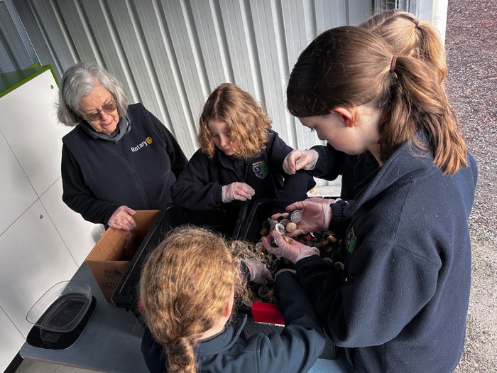 Westbury Primary School Recycling Hub sorting