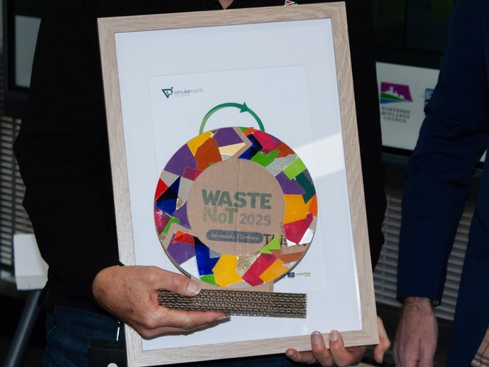 Waste Not Awards 2025 Trophy